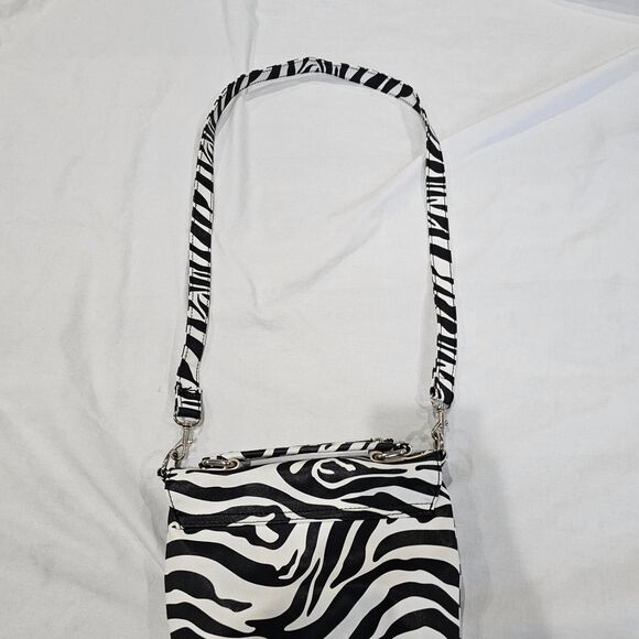 Y2k vintage emo scene zebra print crossbody bag - Picture 4 of 8